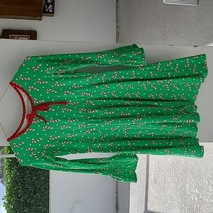Eleanor Rose CANDY CANES dress 10-12y